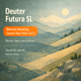Deuter Futura SL Review Excellent Airflow for Women, but the Fit Is Not Universal