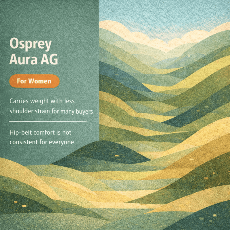 Osprey Aura AG Review: Excellent Load Comfort, but Hip-Belt Fit Can Be a Problem