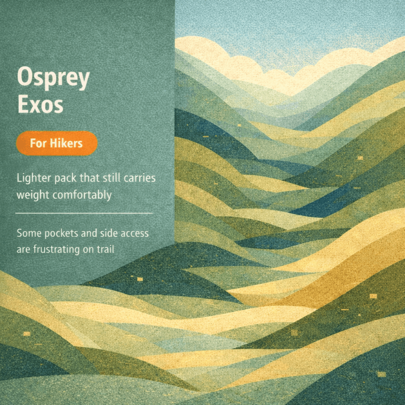 Osprey Exos Review: Lightweight Comfort First, With Some Trail-Access Friction