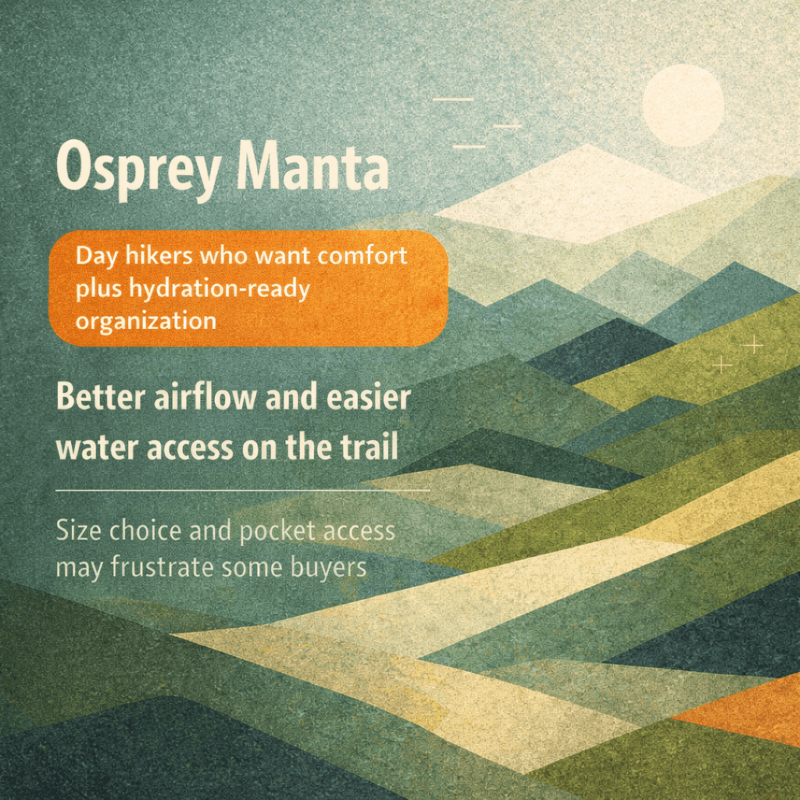 Osprey Manta Review: Great Hiking Comfort, but Size Choice Matters More Than It Looks