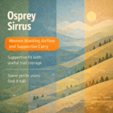 Osprey Sirrus Review Strong Airflow and Support, but Some Petite Hikers May Find It Too Tall