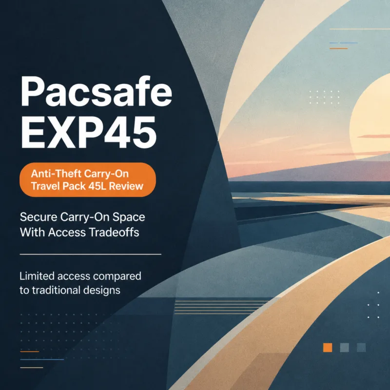 Pacsafe EXP45 Anti-Theft Carry-On Travel Pack 45L Review: Secure Carry With Slower Access