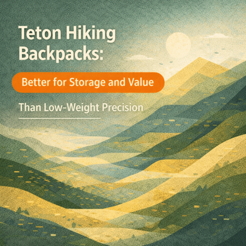Teton Hiking Backpacks: Better for Storage and Value Than Low-Weight Precision