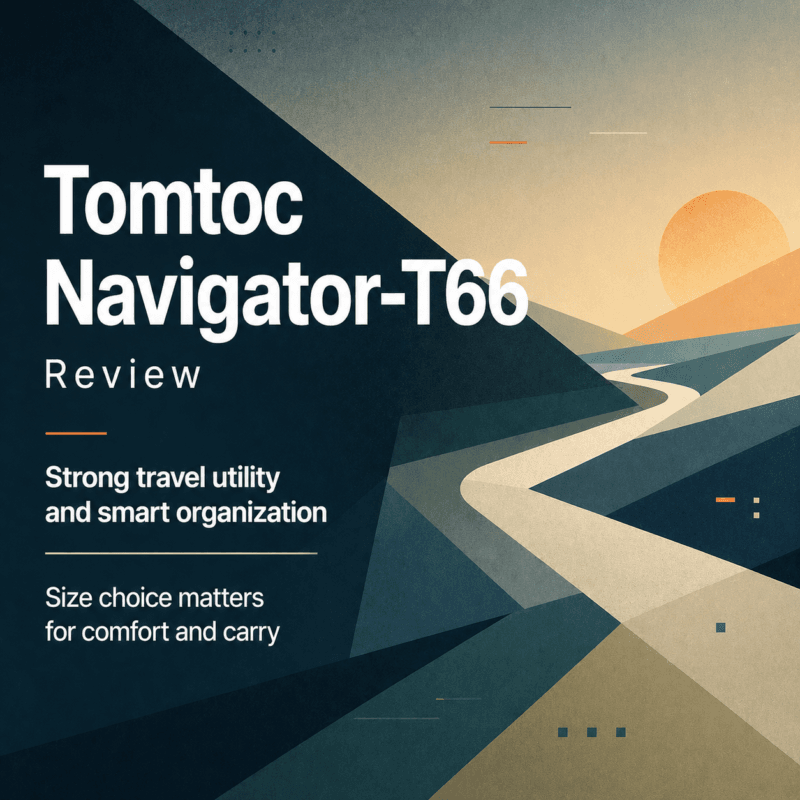 Tomtoc Navigator-T66 Review: Strong Travel Utility, but Size Choice Matters