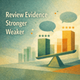 What Stronger and Weaker Review Evidence Looks Like