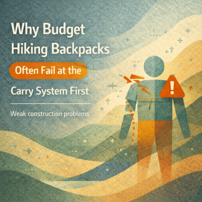 Why Budget Hiking Backpacks Often Fail at the Carry System First
