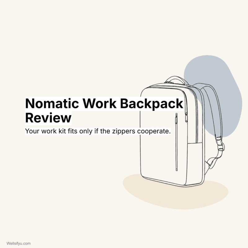 Nomatic Work Backpack Review: Work-Kit Organization, Zipper Limits