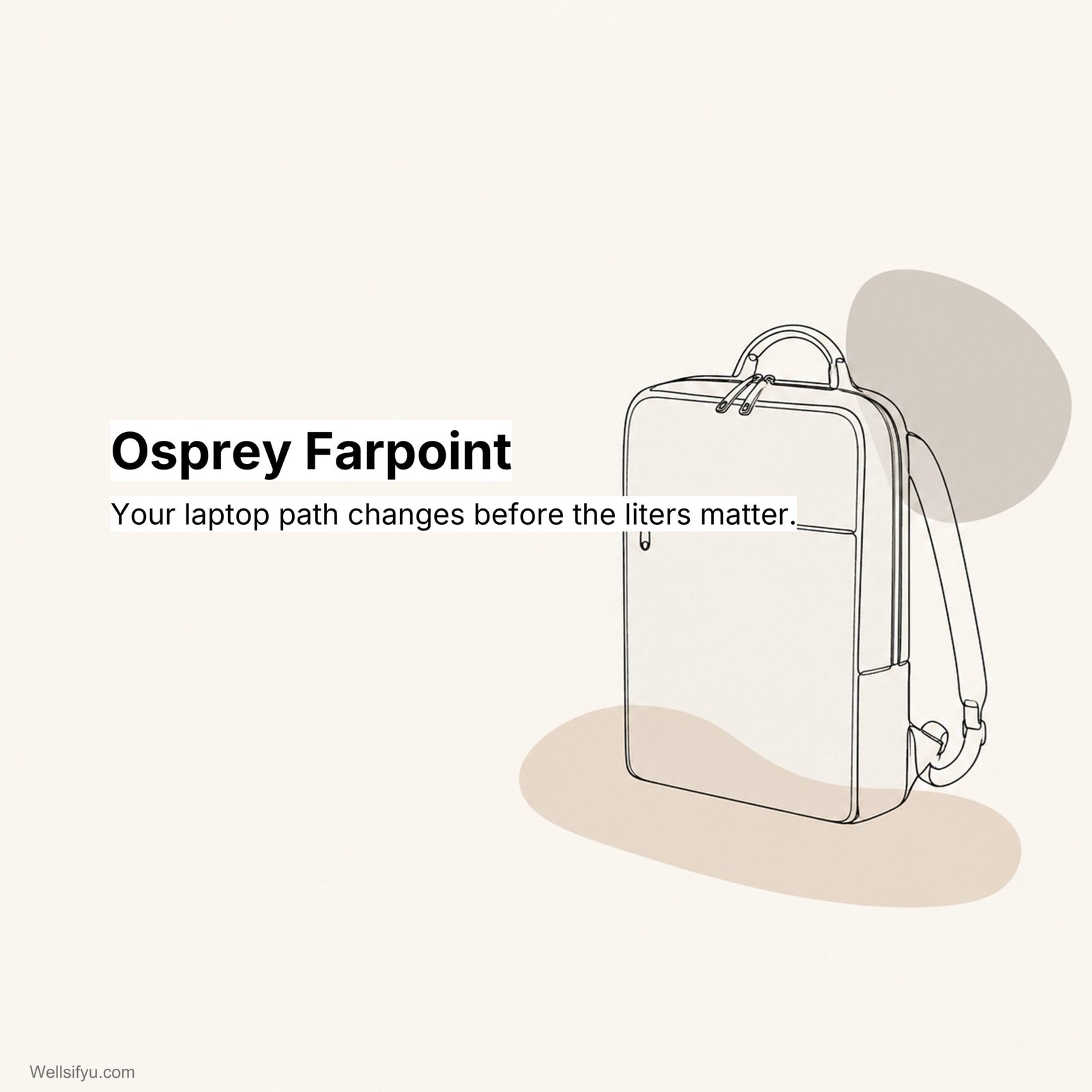 Osprey Farpoint: Laptop Carry Changes by Size